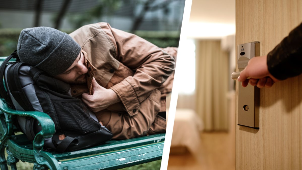 Hemlösa får bo gratis på hotell över jul och nyår